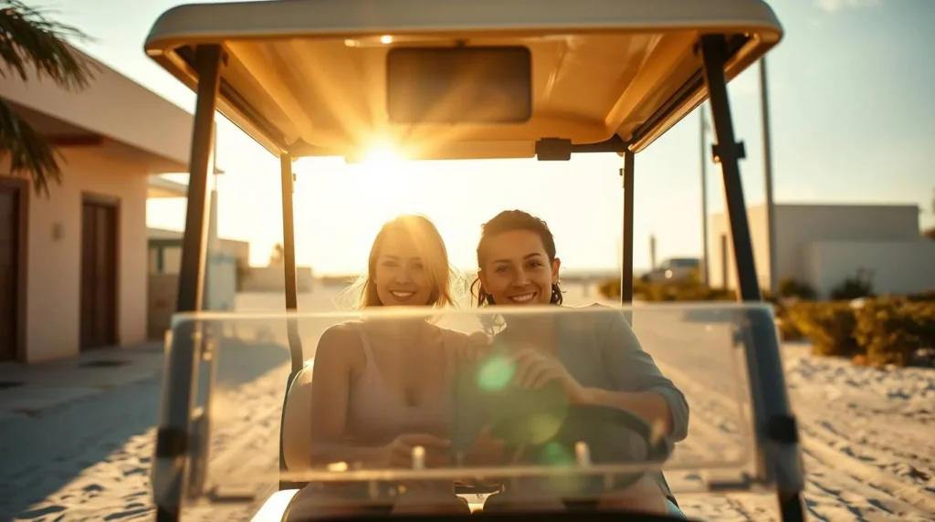 Golf cart Isla Holbox