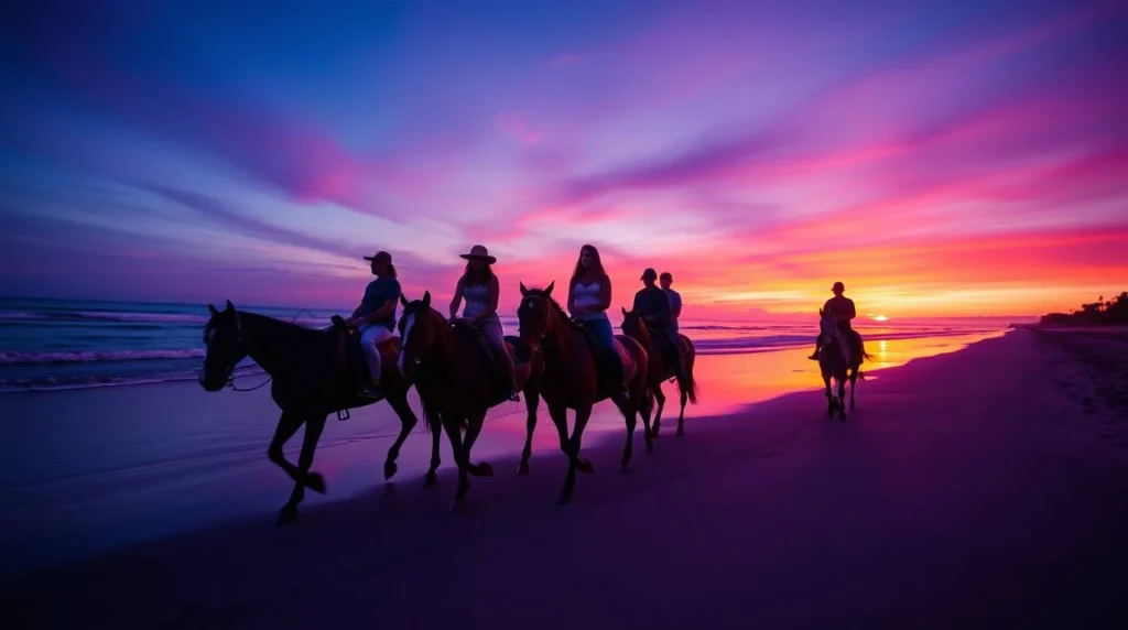 horseback riding in Holbox