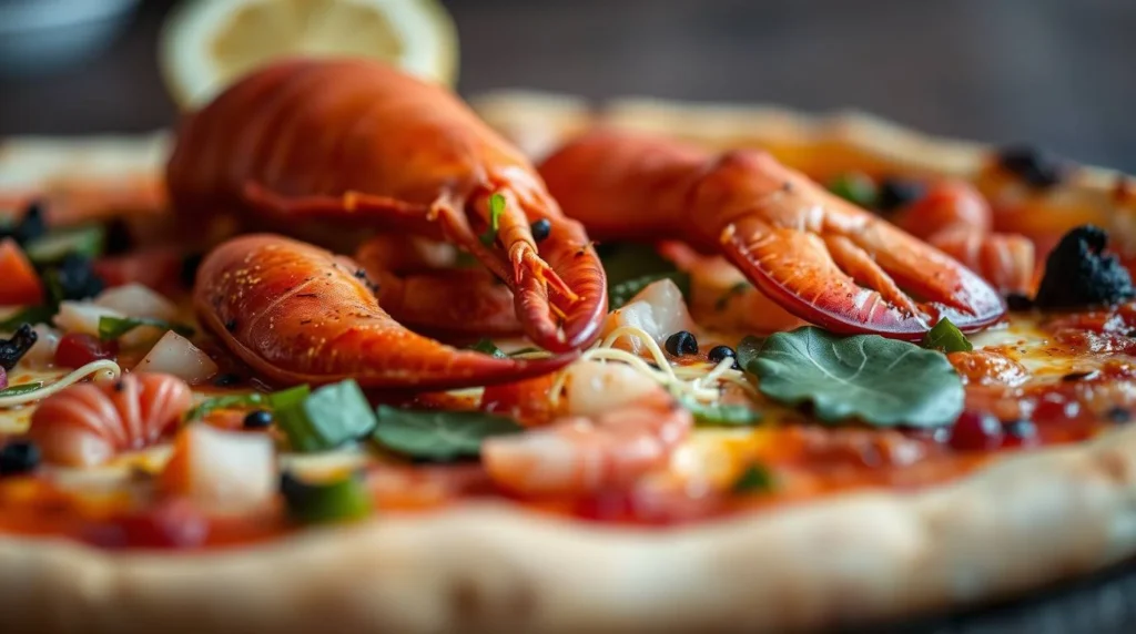 Pizza lobster in Isla Holbox