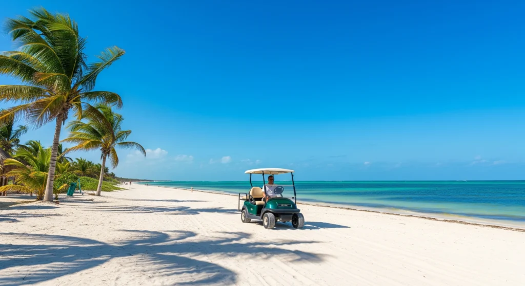 Golf cart rental Holbox